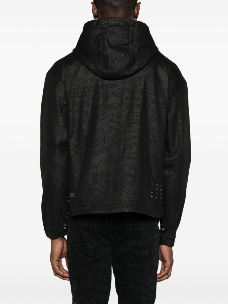 Jacquard Zip-up Hoodie