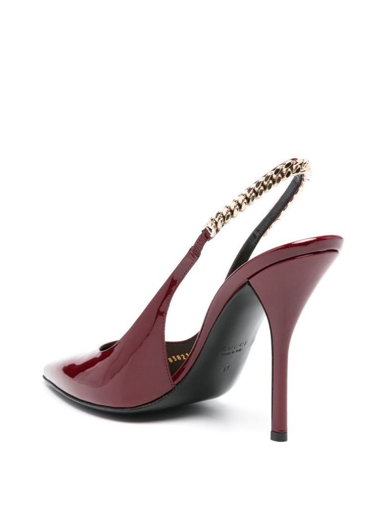 Red Signoria 105 Patent Pumps