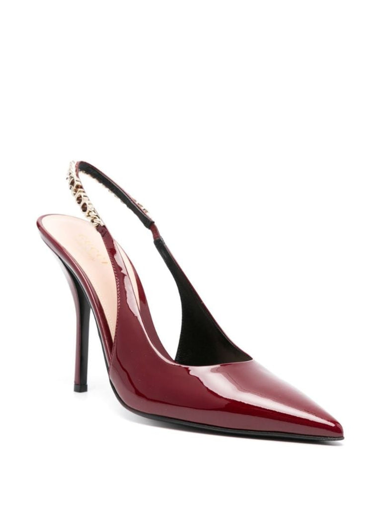 Red Signoria 105 Patent Pumps