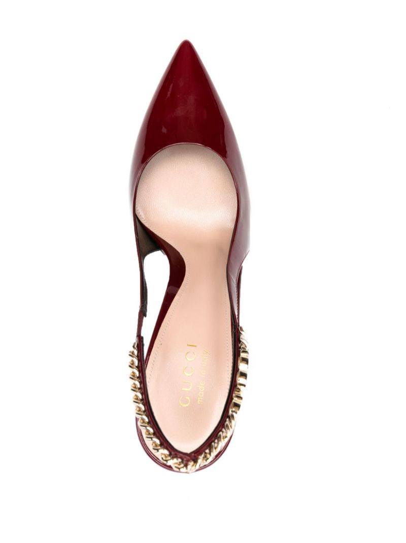 Red Signoria 105 Patent Pumps