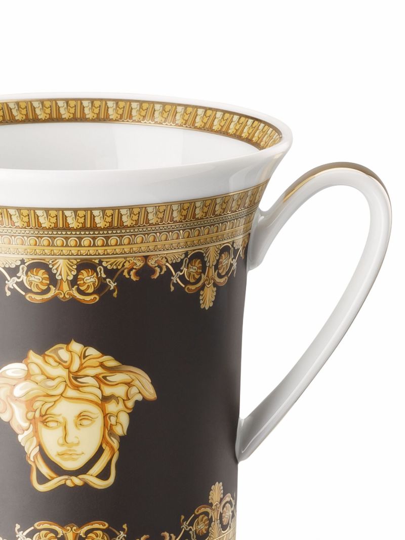 Black I Love Baroque Porcelain Mug