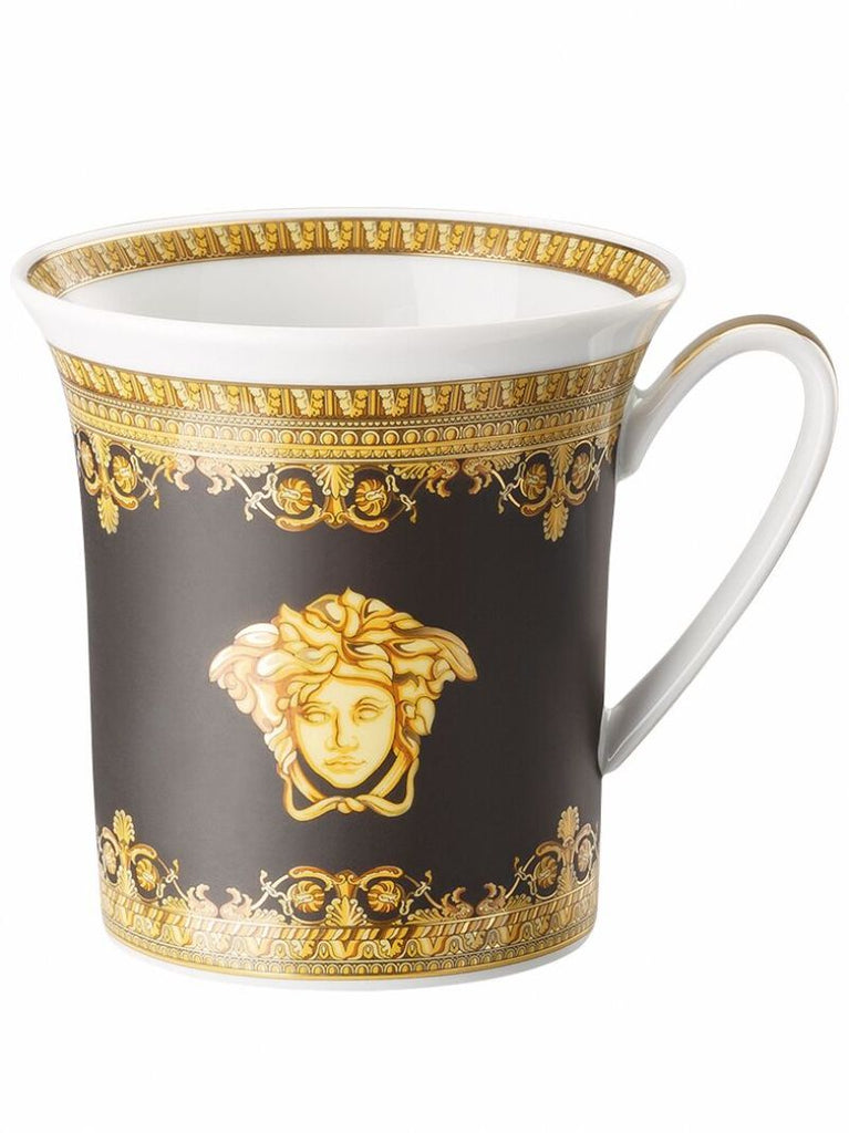 Black I Love Baroque Porcelain Mug