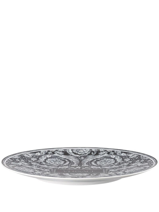 Black Barocco Haze Porcelain Serving Plate