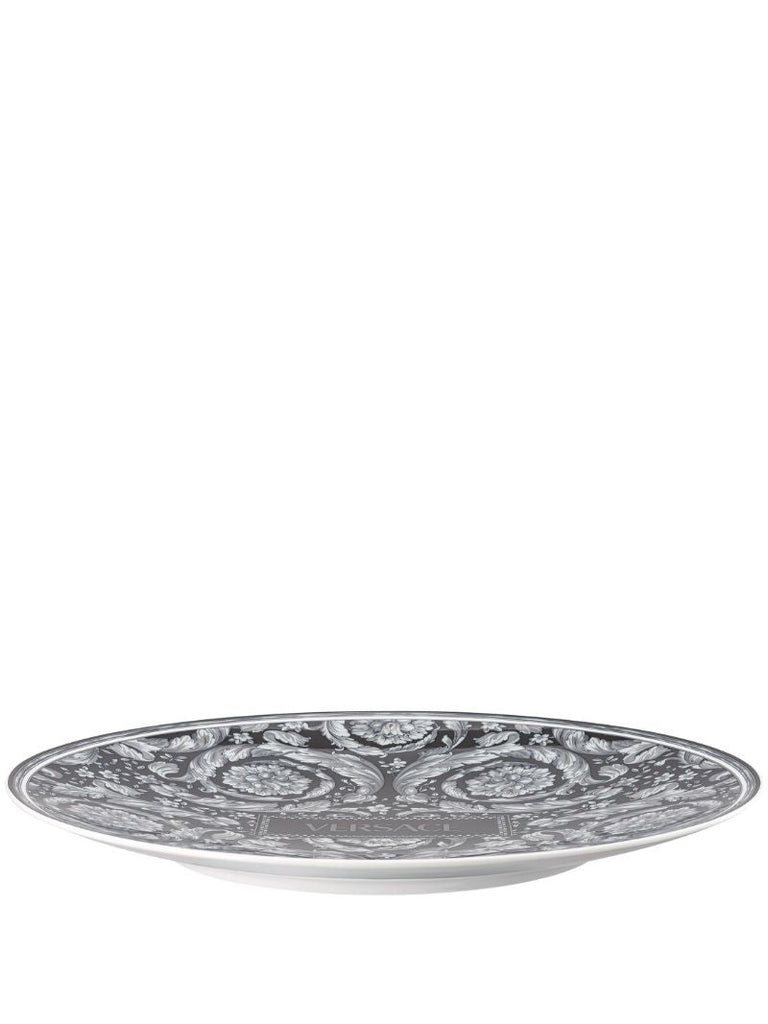 Black Barocco Haze Porcelain Serving Plate
