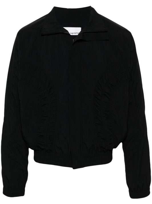 Black Fossil Bomber Jacket