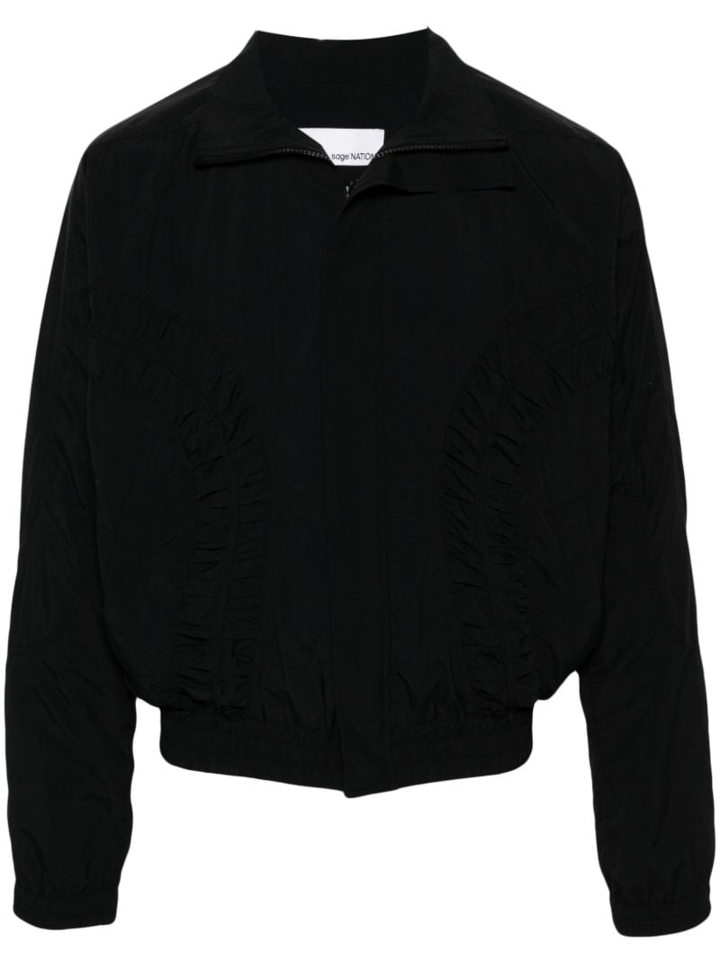 Black Fossil Bomber Jacket