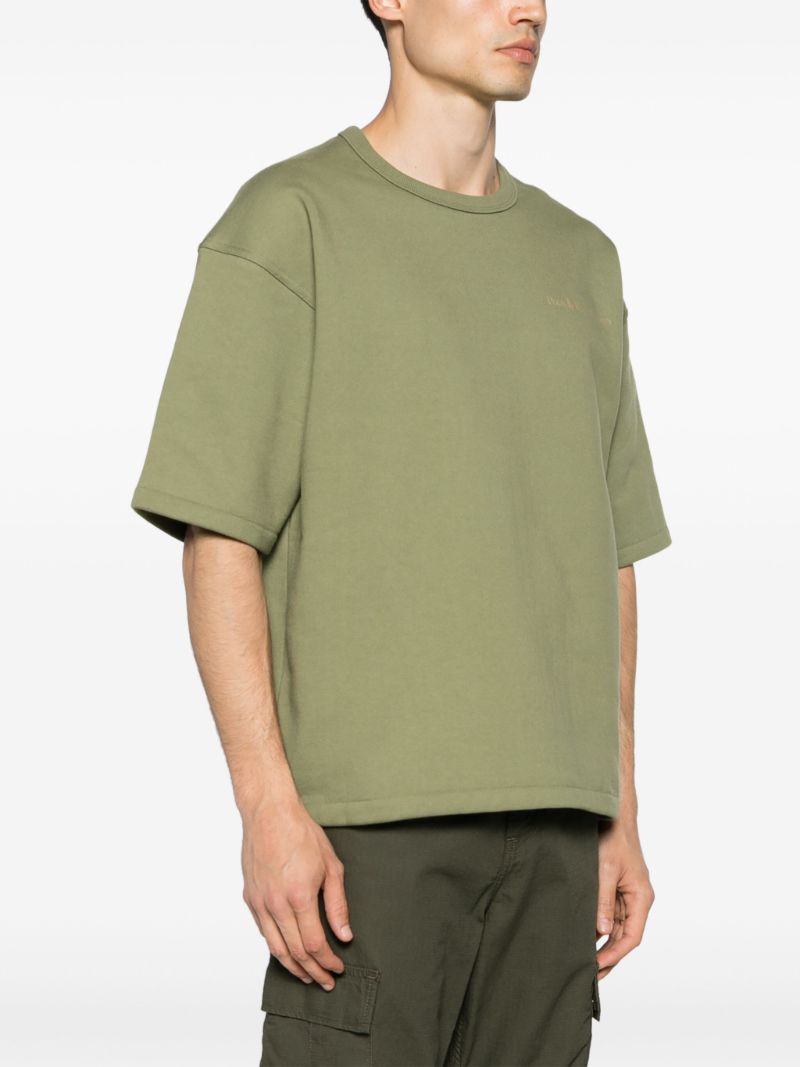 Olive Green Logo Print T-shirt