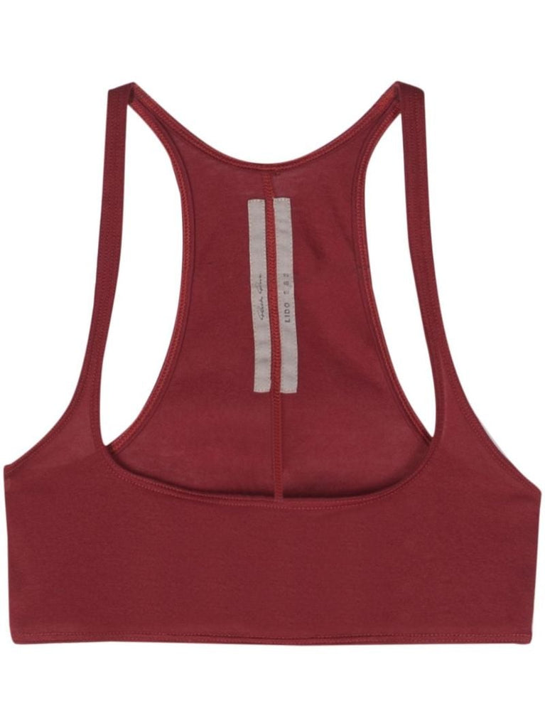 Red Unhorny Organic Cotton Crop Top