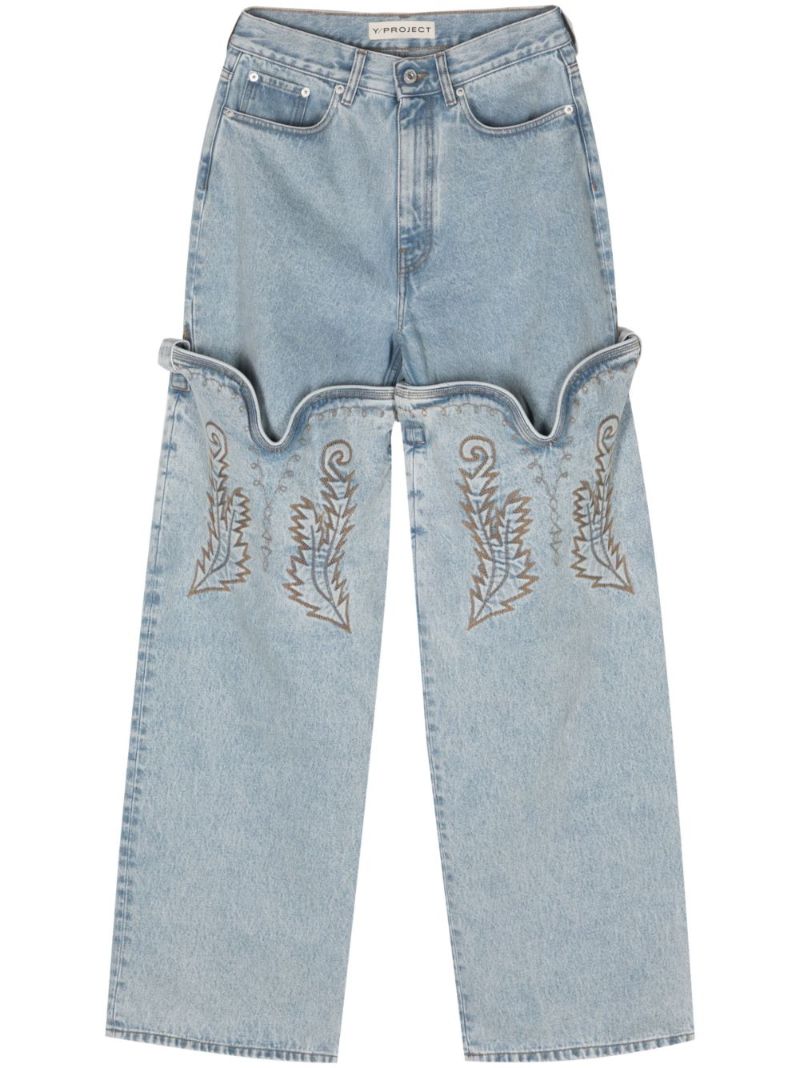 Blue Evergreen Maxi Cowboy Straight-leg Jeans
