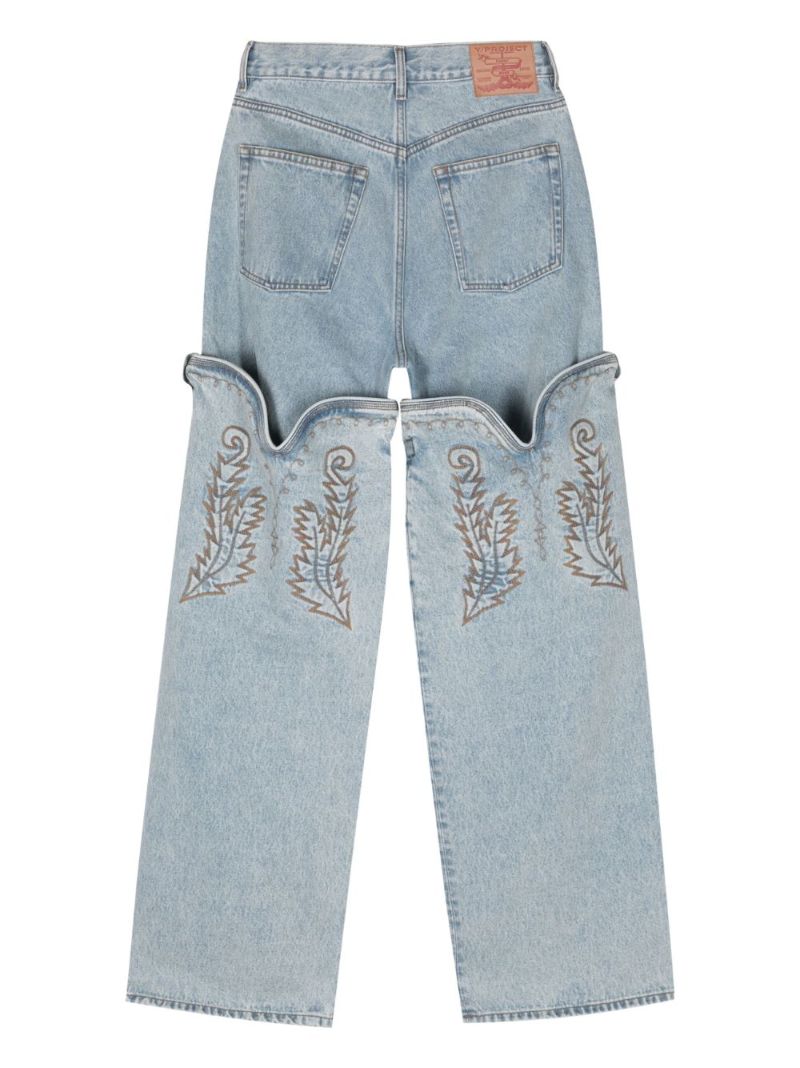 Blue Evergreen Maxi Cowboy Straight-leg Jeans