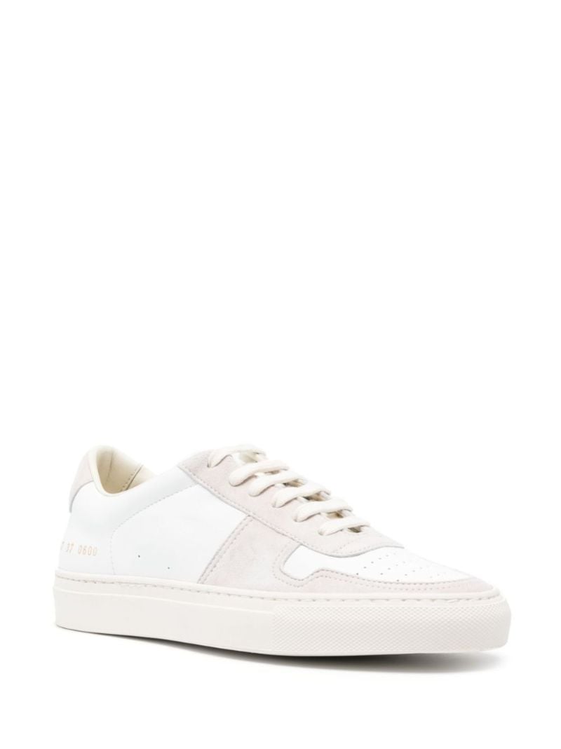 White Bball Leather Sneakers
