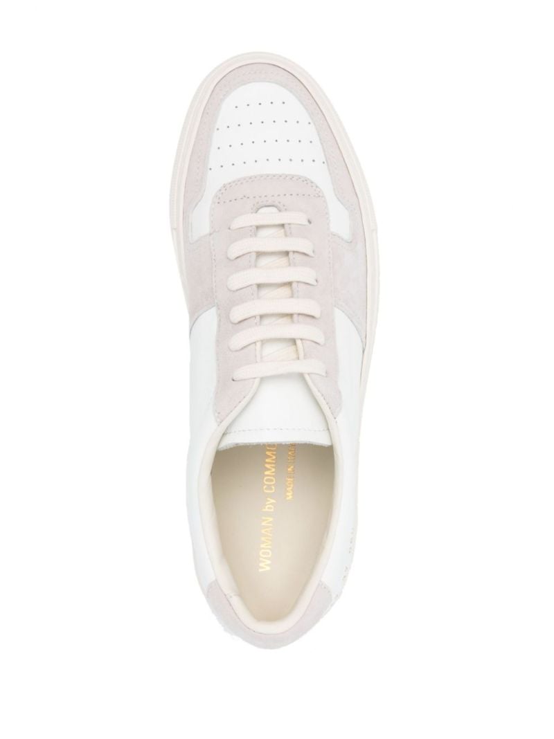 White Bball Leather Sneakers