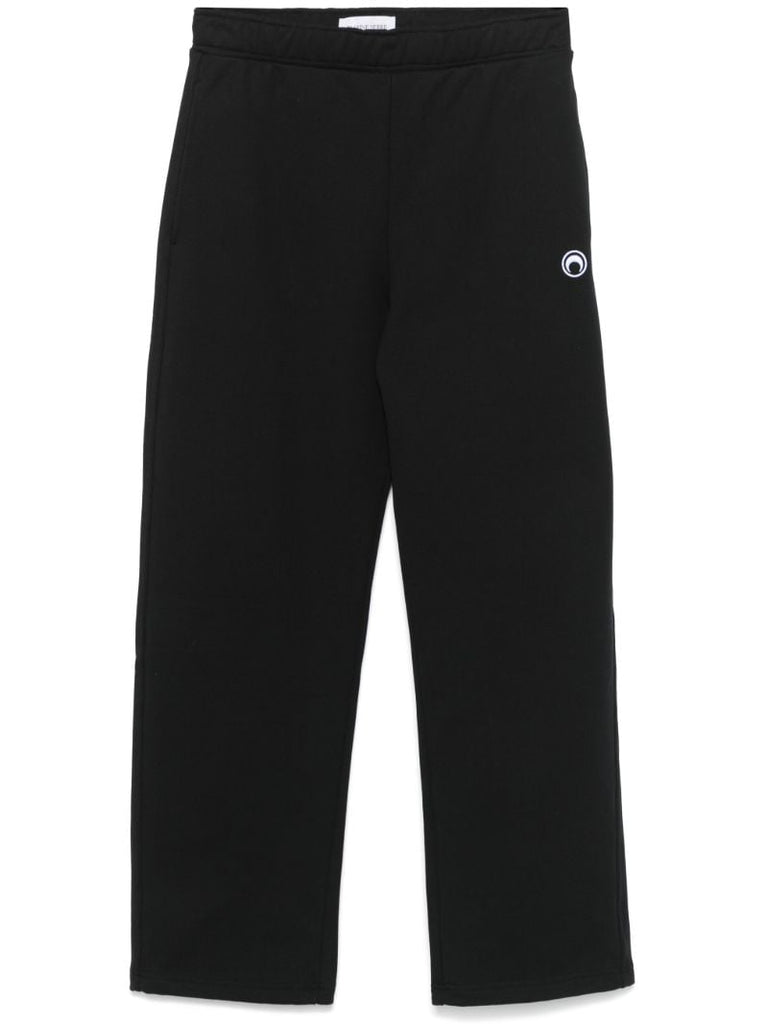 Logo Embroidery Straight-cut Trousers