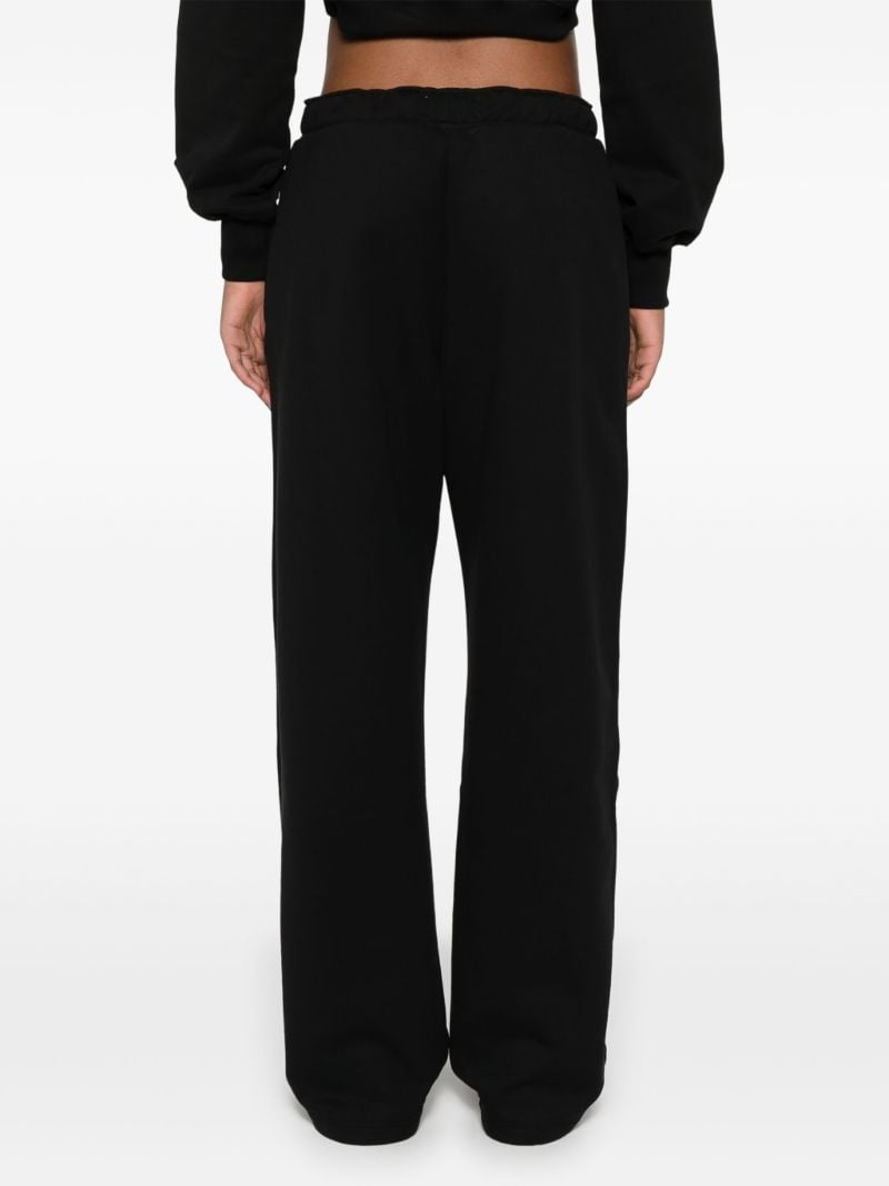 Logo Embroidery Straight-cut Trousers