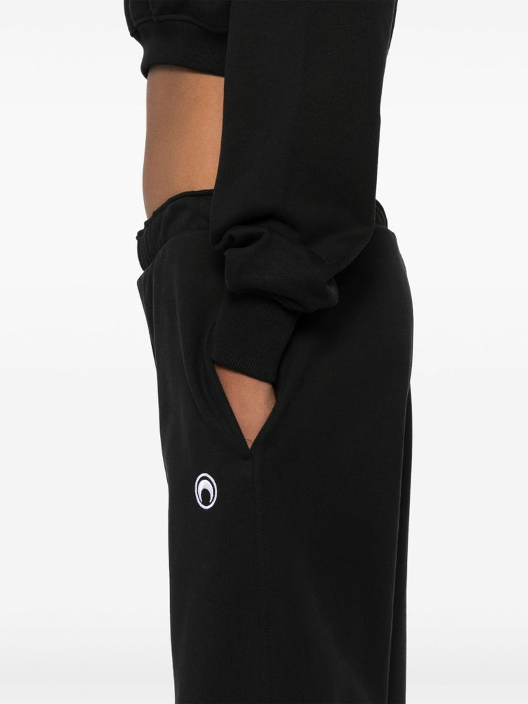Logo Embroidery Straight-cut Trousers