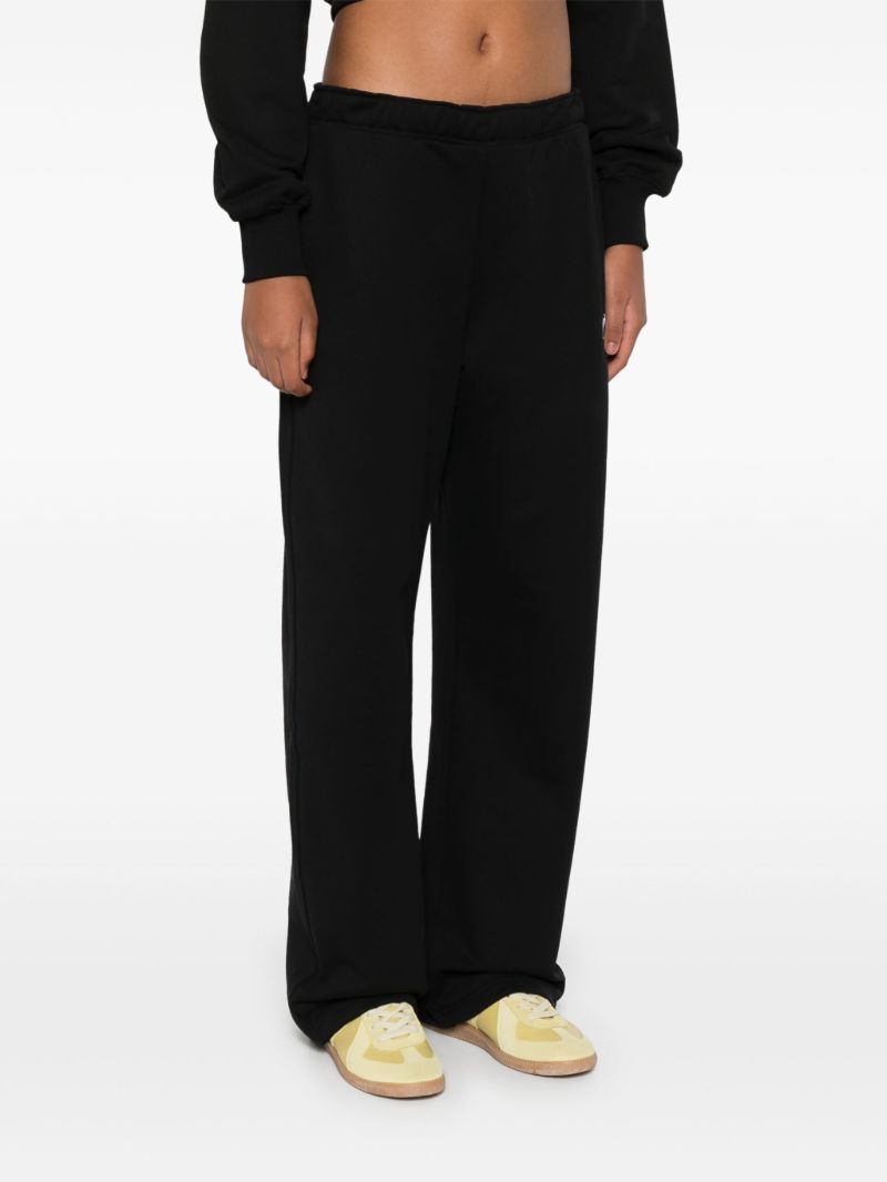 Logo Embroidery Straight-cut Trousers