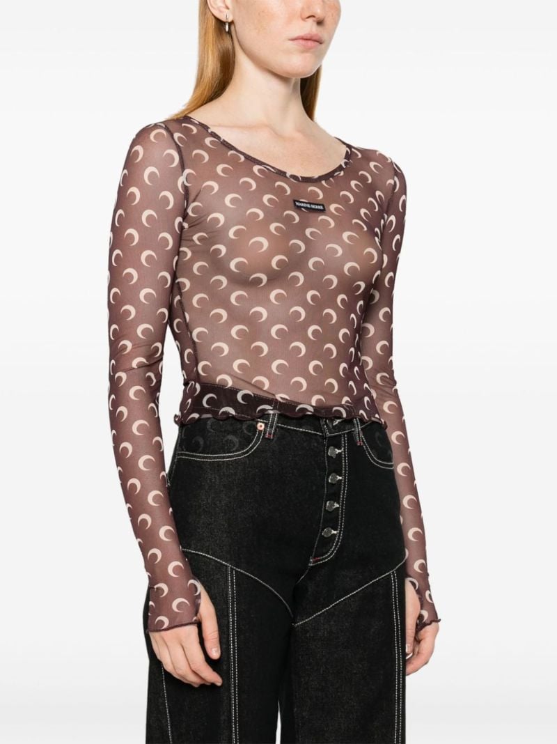 Second Skin Moon-print Top