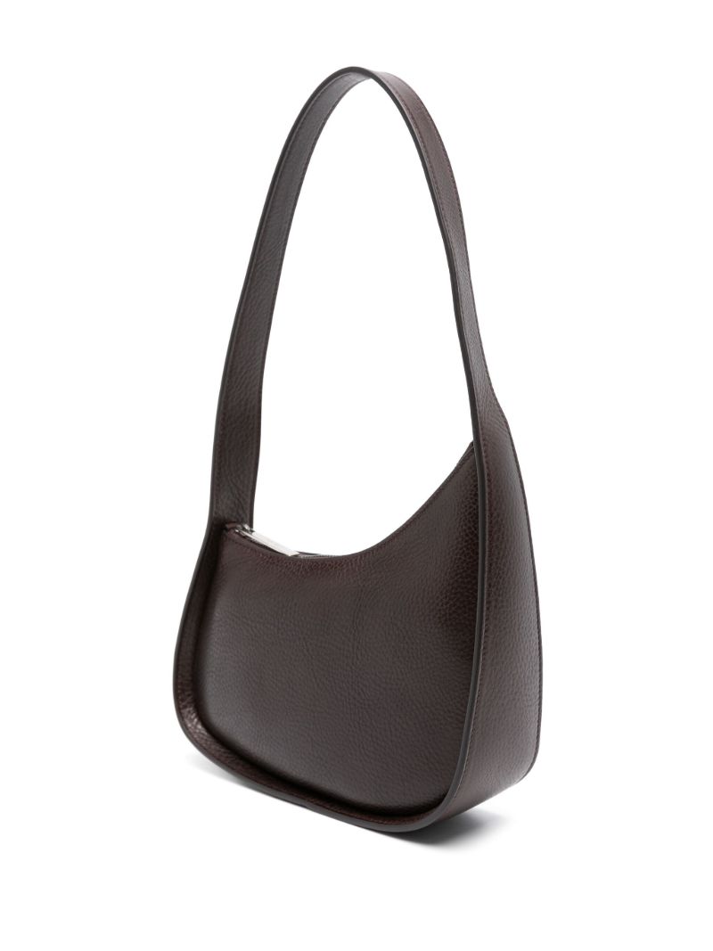 Brown Half Moon Leather Bag