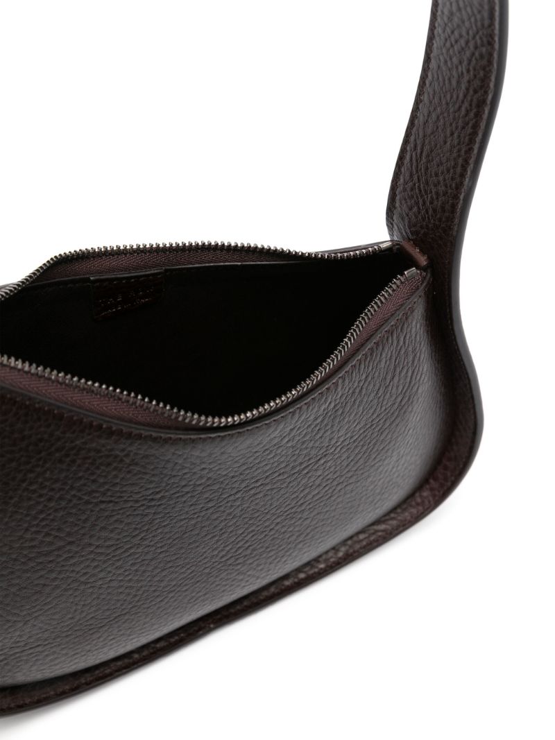 Brown Half Moon Leather Bag