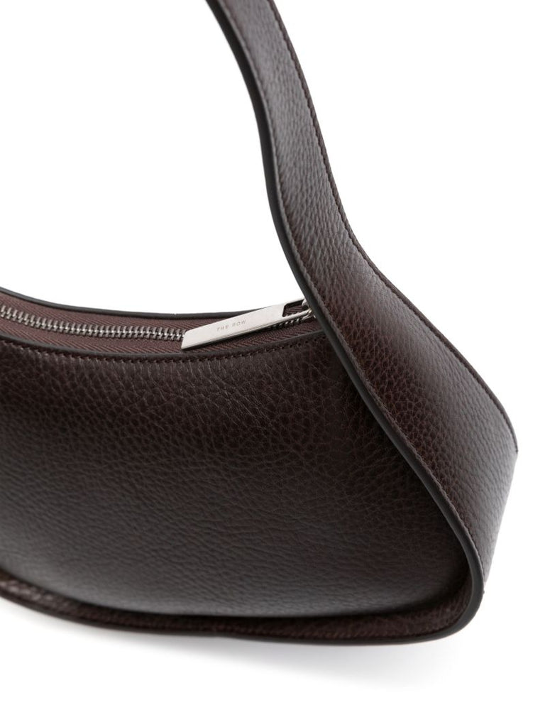 Brown Half Moon Leather Bag