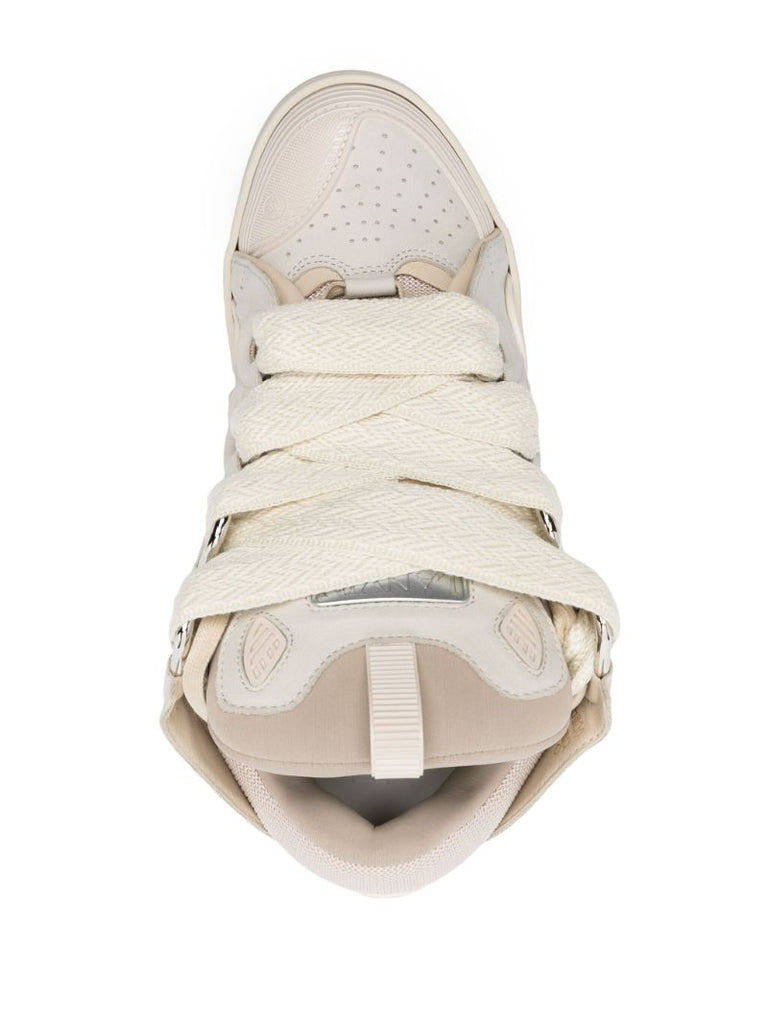 Neutral Curb Panelled Sneakers