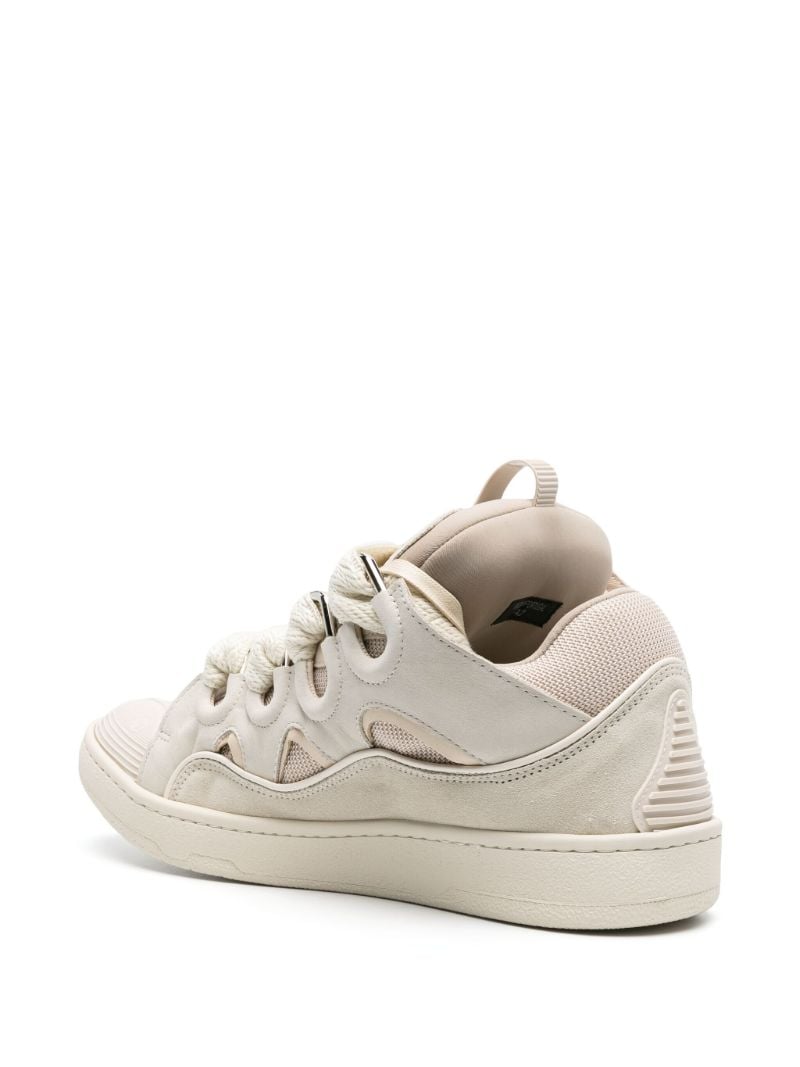 Neutral Curb Panelled Sneakers