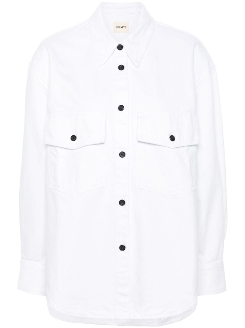 White Mahmet Cotton Denim Shirt