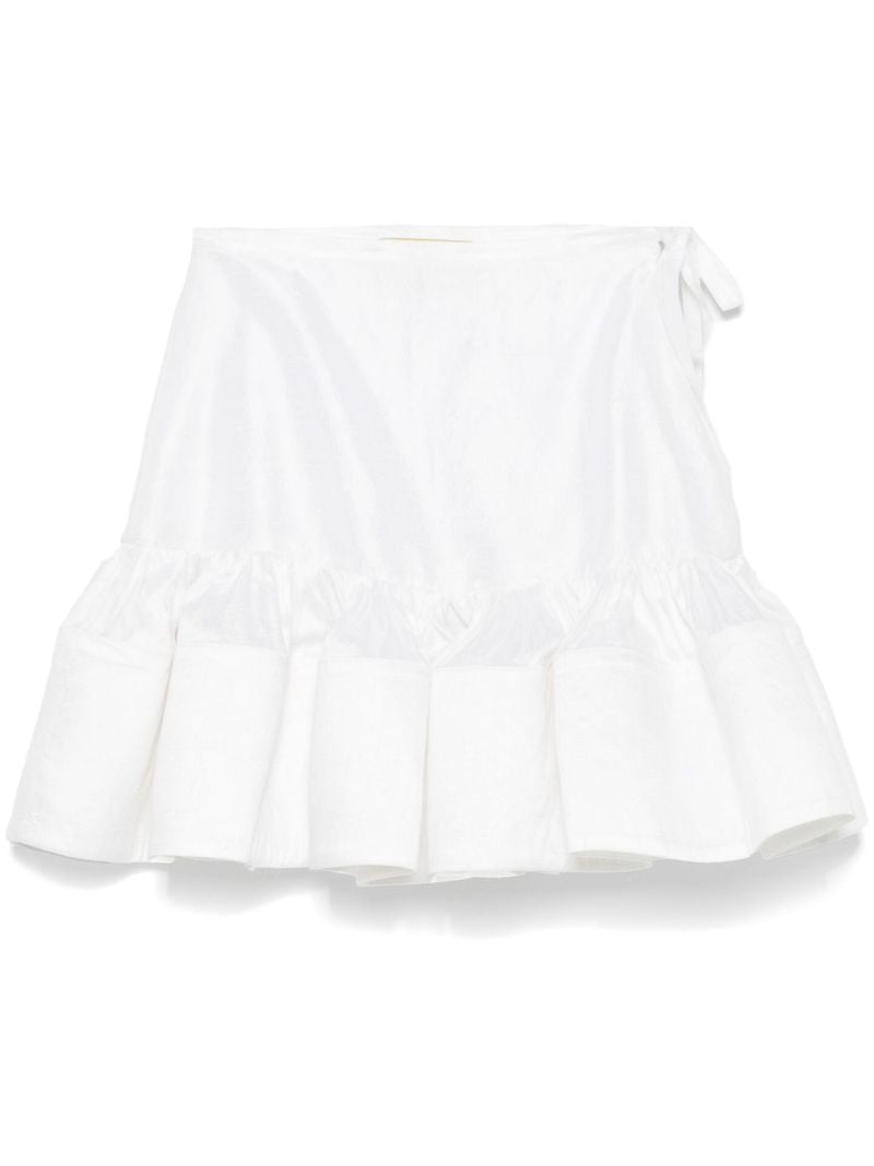 White Flared Skirt