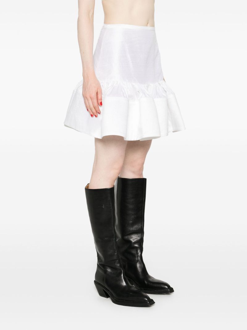 White Flared Skirt