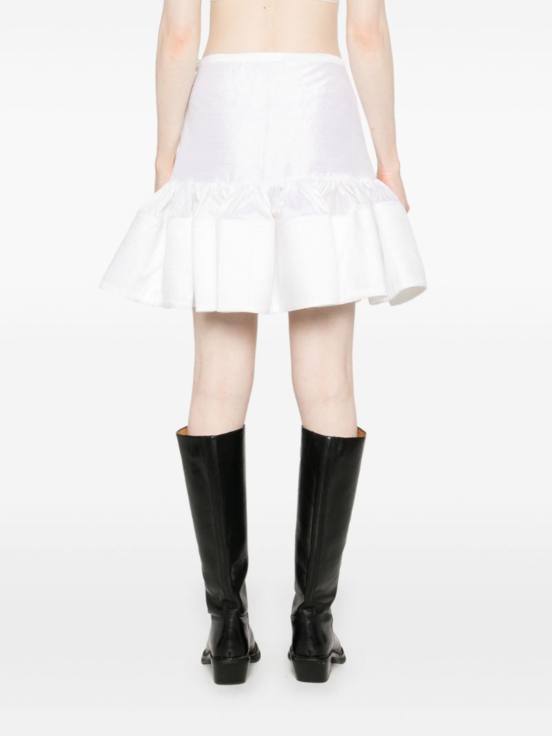 White Flared Skirt