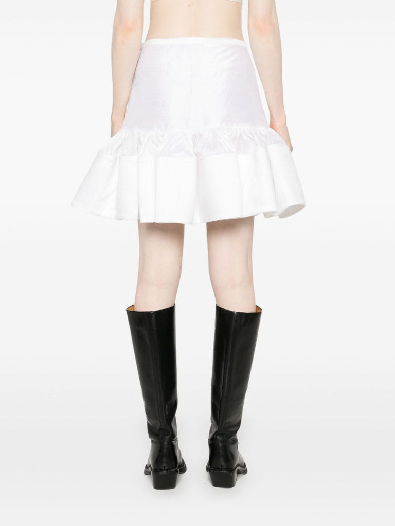 White Flared Skirt