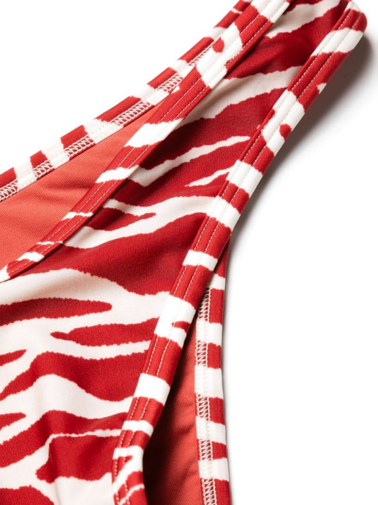 Red Zebra-print Bikini