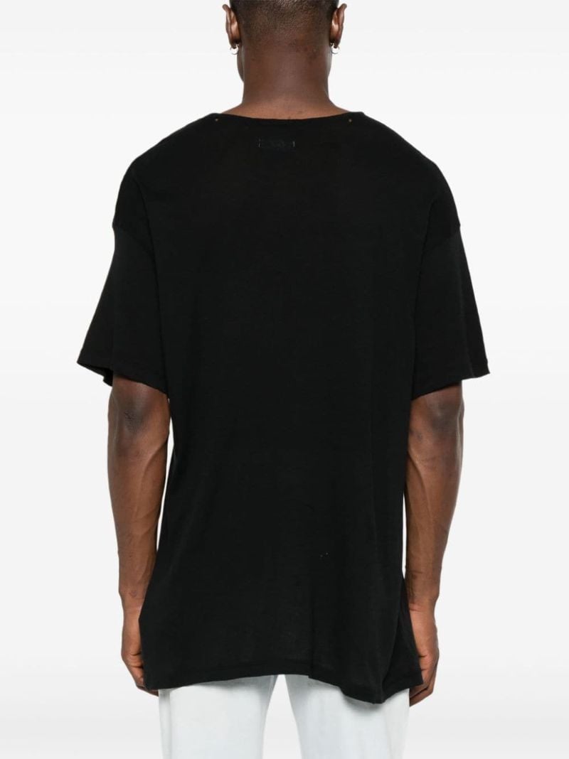Black Baby-print Cotton T-shirt