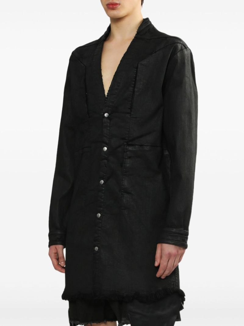 Black Cotton Shirt Jacket