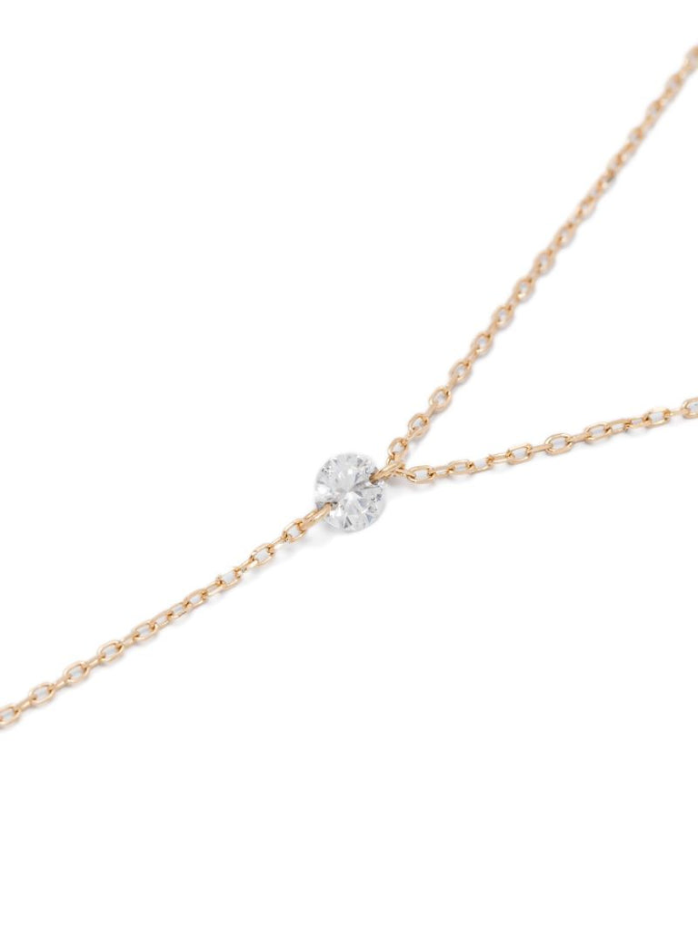 18kt Yellow Gold Continuity Diamond Necklace