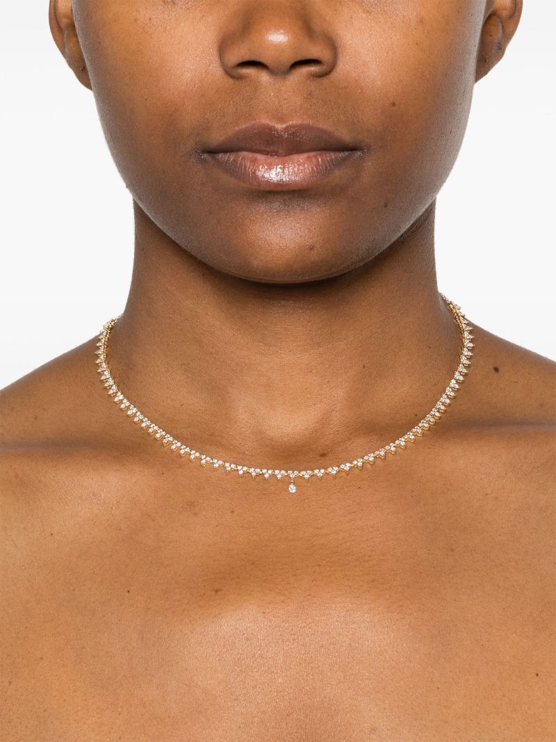 18k Yellow Gold Diamond Necklace