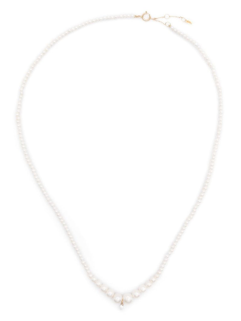 18k Yellow Gold Pearl Necklace