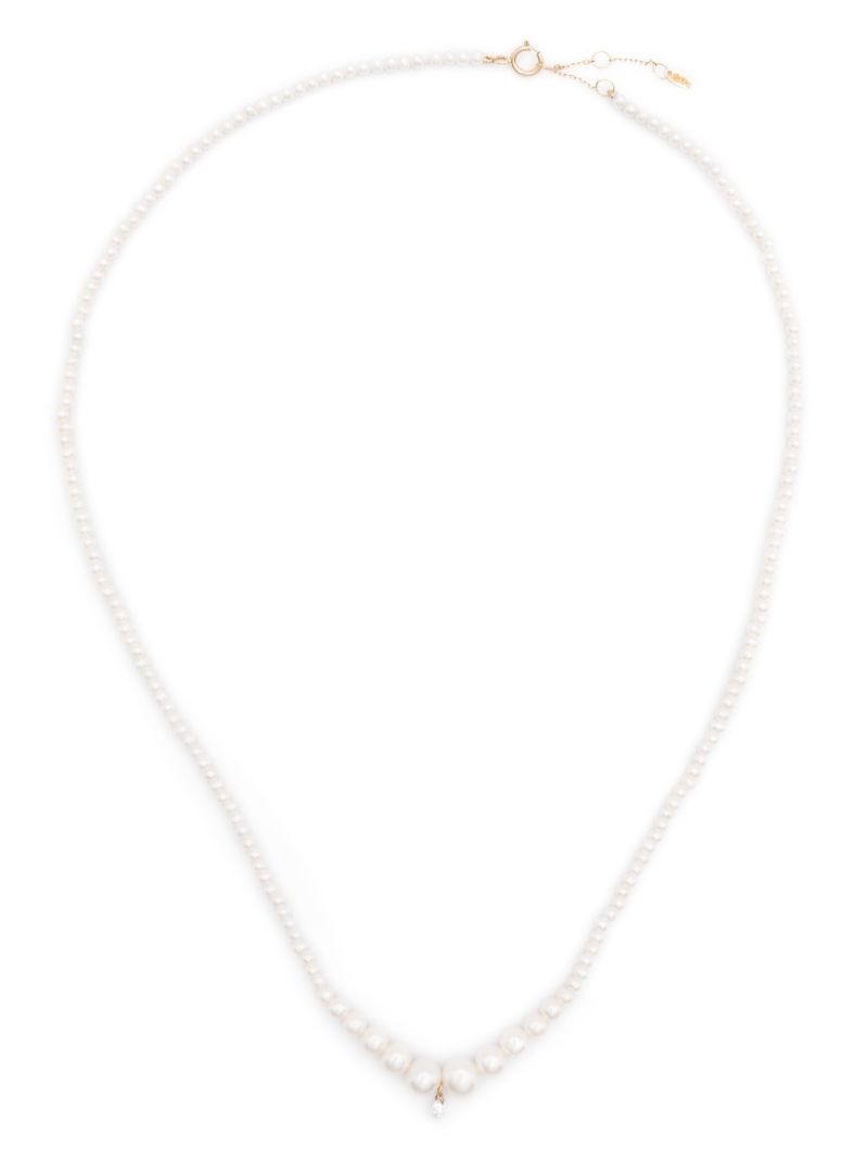18k Yellow Gold Pearl Necklace