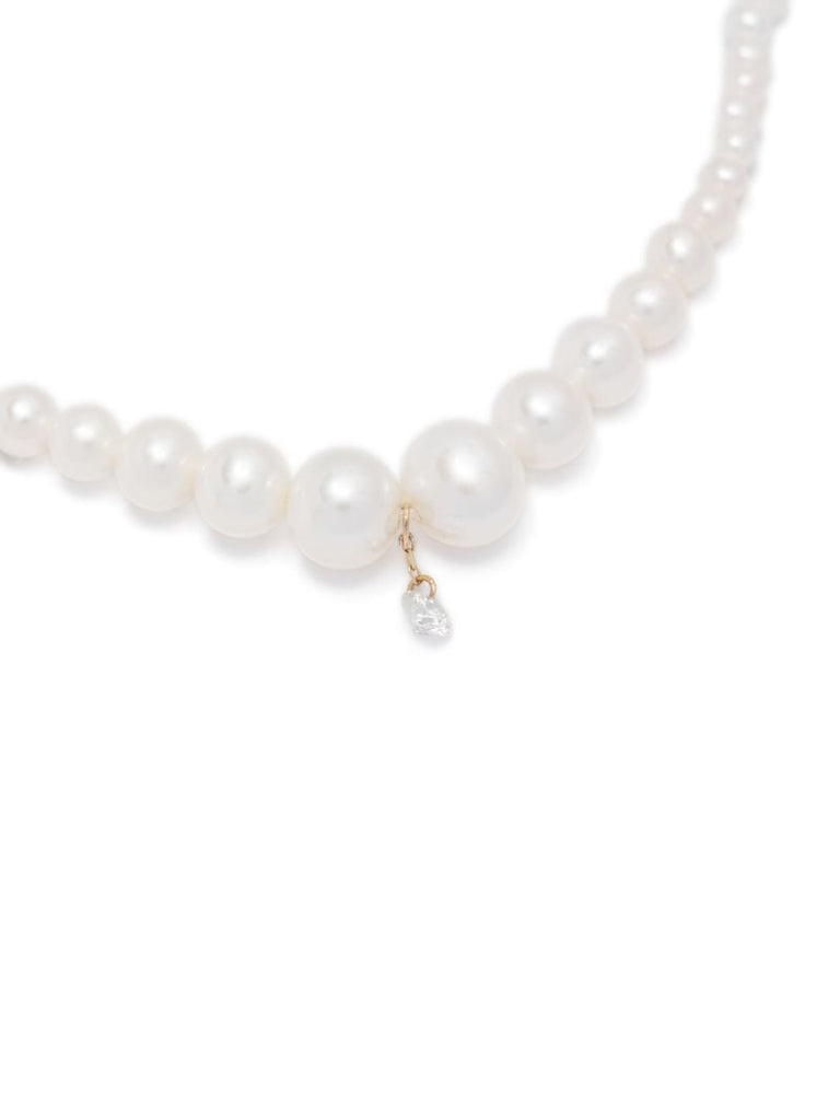 18k Yellow Gold Pearl Necklace
