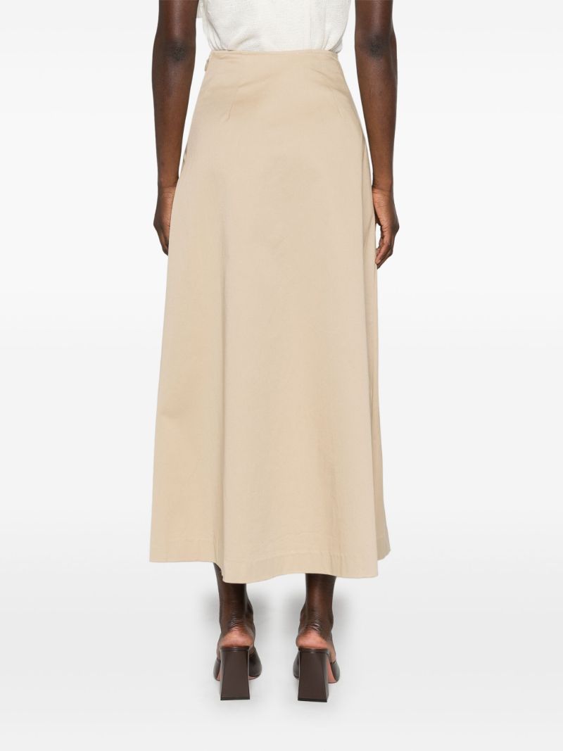 Neutral A-line Organic Cotton Skirt