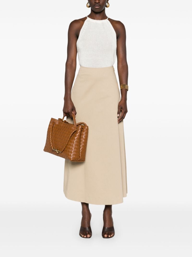 Neutral A-line Organic Cotton Skirt