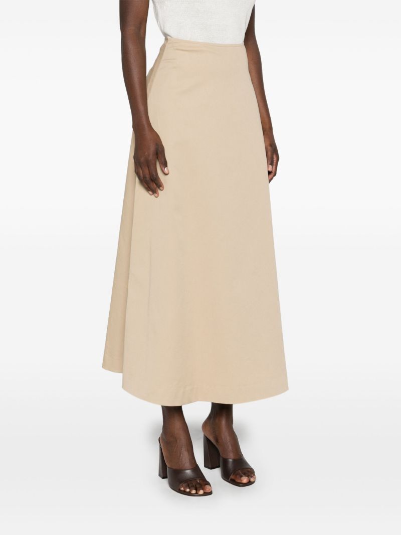 Neutral A-line Organic Cotton Skirt