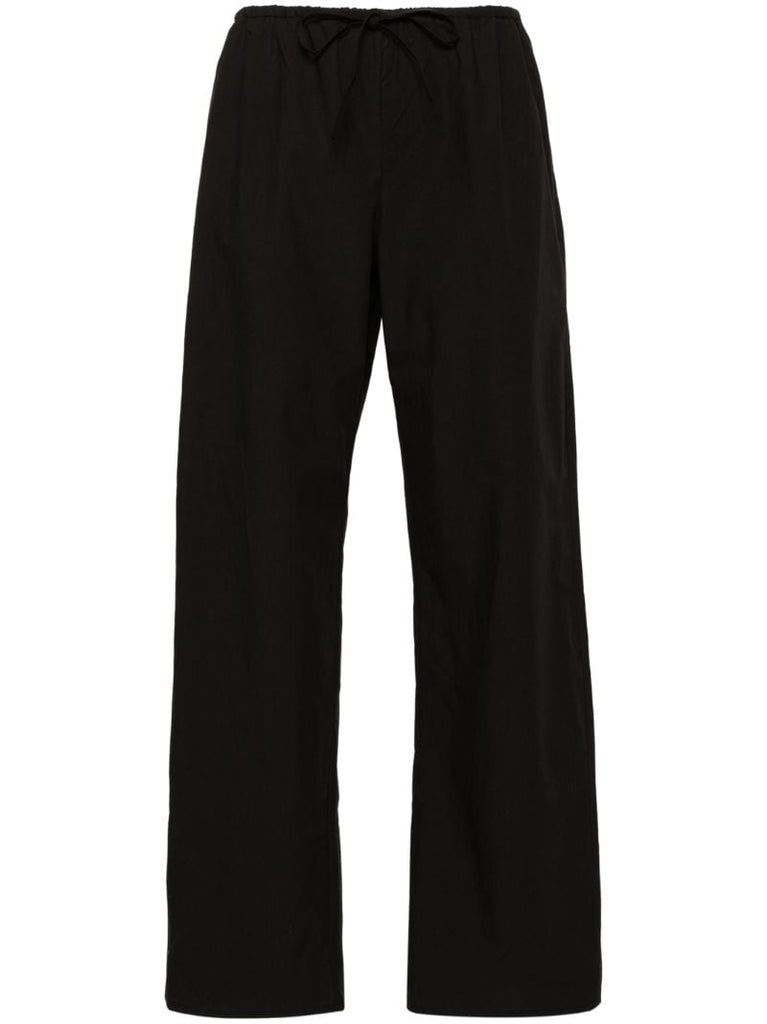 Black Organic Cotton Trousers