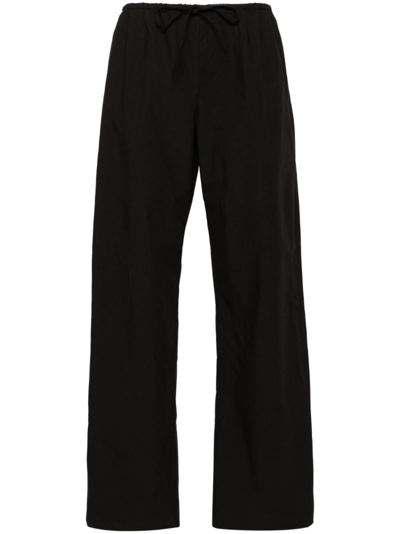 Black Organic Cotton Trousers