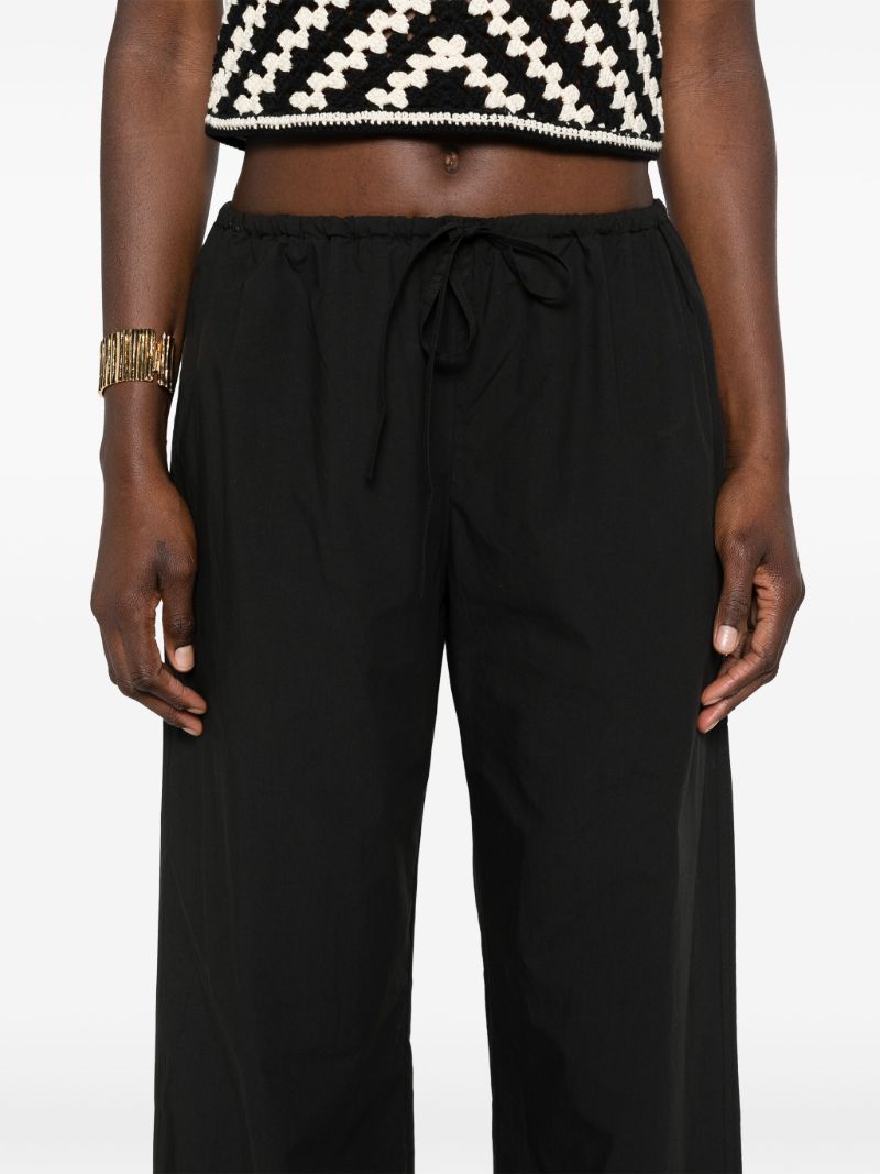 Black Organic Cotton Trousers