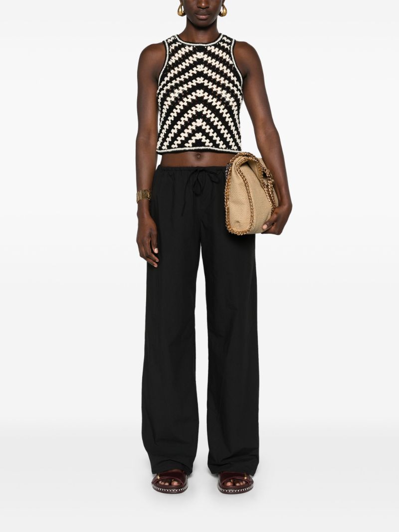 Black Organic Cotton Trousers