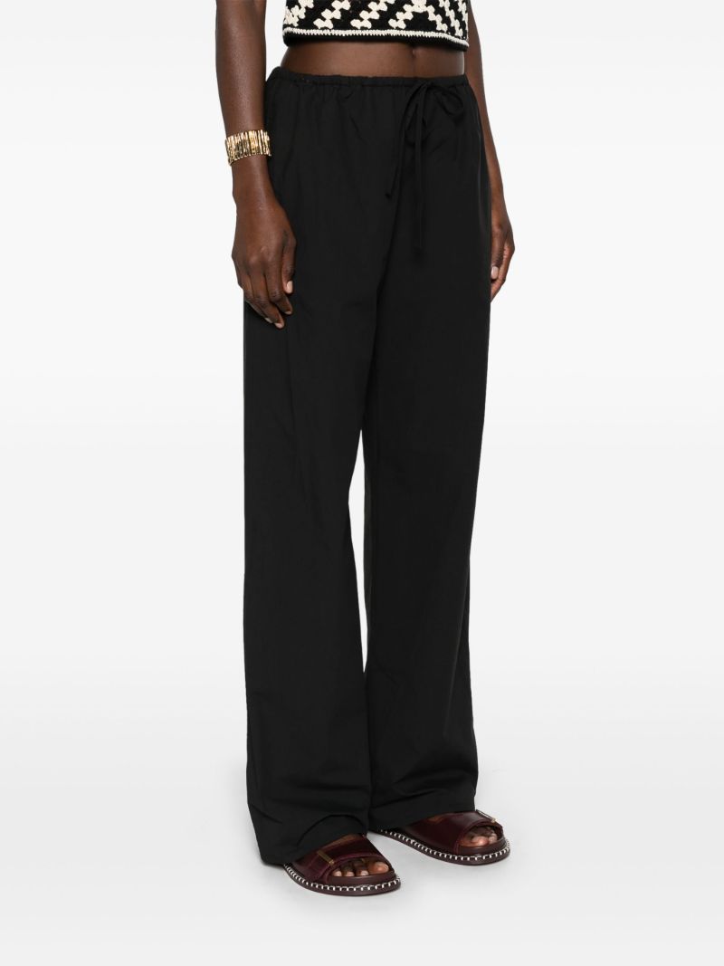 Black Organic Cotton Trousers
