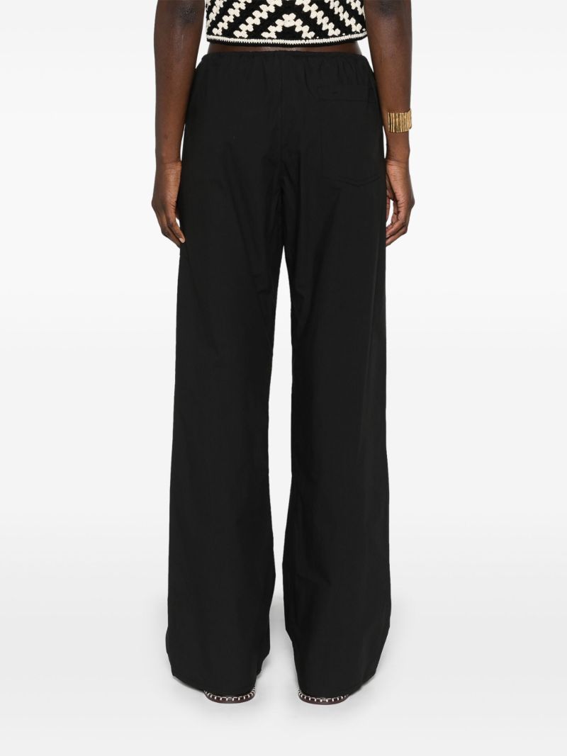 Black Organic Cotton Trousers