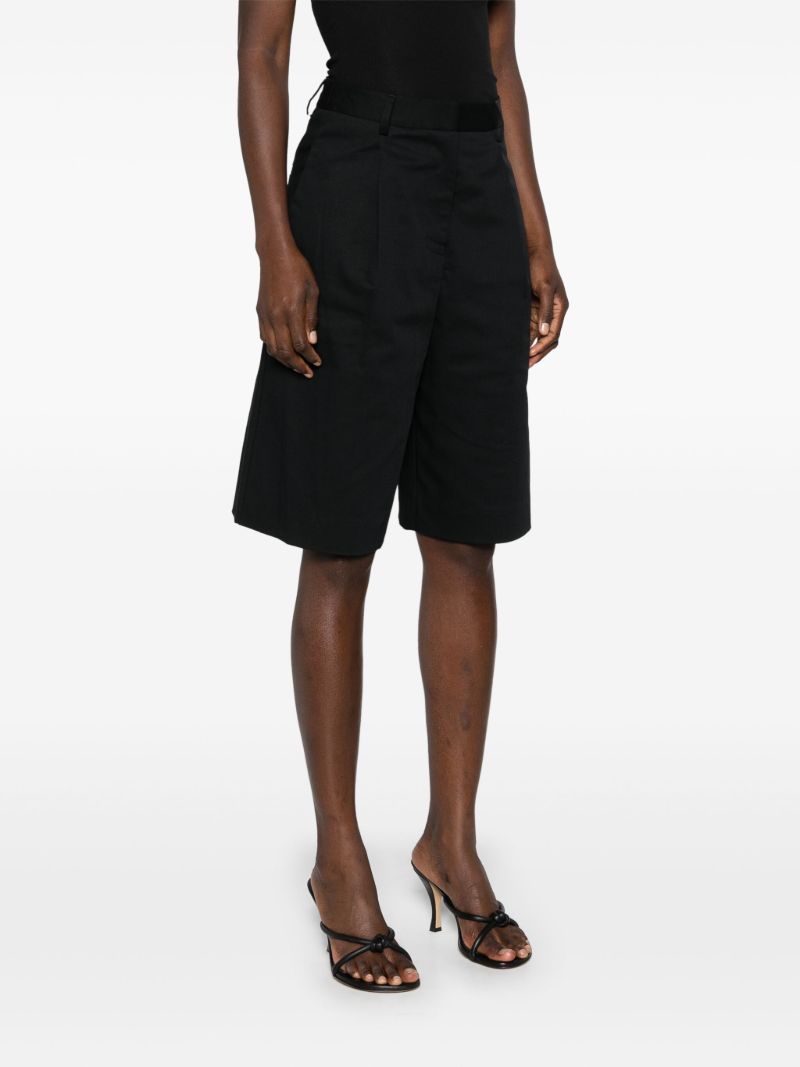 Black Organic Cotton Chino Shorts