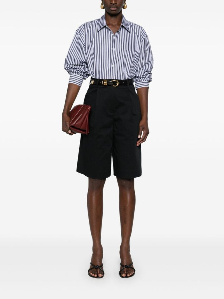 Black Organic Cotton Chino Shorts